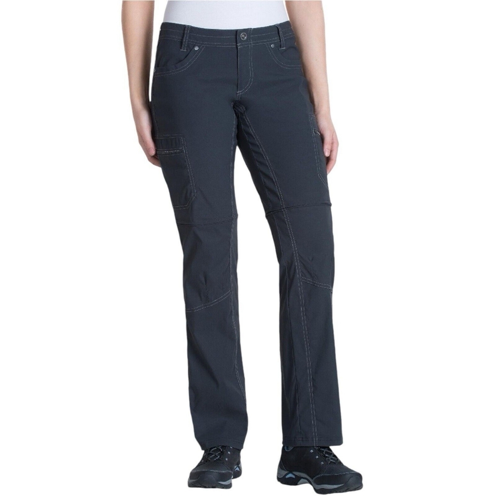 Kuhl Kliffside Convertible Pants Hiking Zip Off Shorts Size 6 Dark Grey